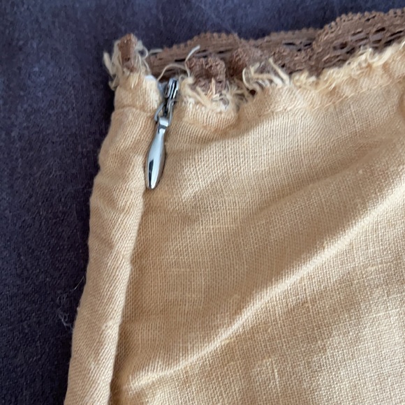 size M - Italian linen skirt - Gabbiani - handkerchief hem, raw edges, beautiful - Picture 7 of 8